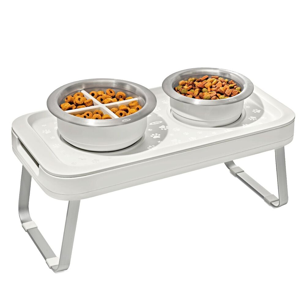 OXO Pet Adjustable Elevated Feeder N9