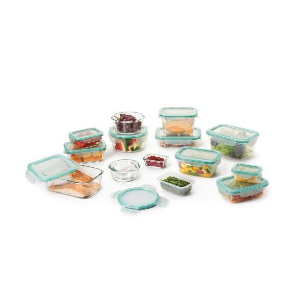 OXO Good Grips 30 Piece Smart Seal Glass & Plastic Container Set D8