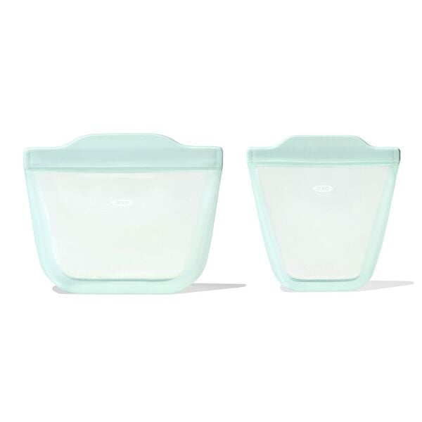 Tot Silicone Reusable Bag - 2-Piece Stand-Up Cup Set U9