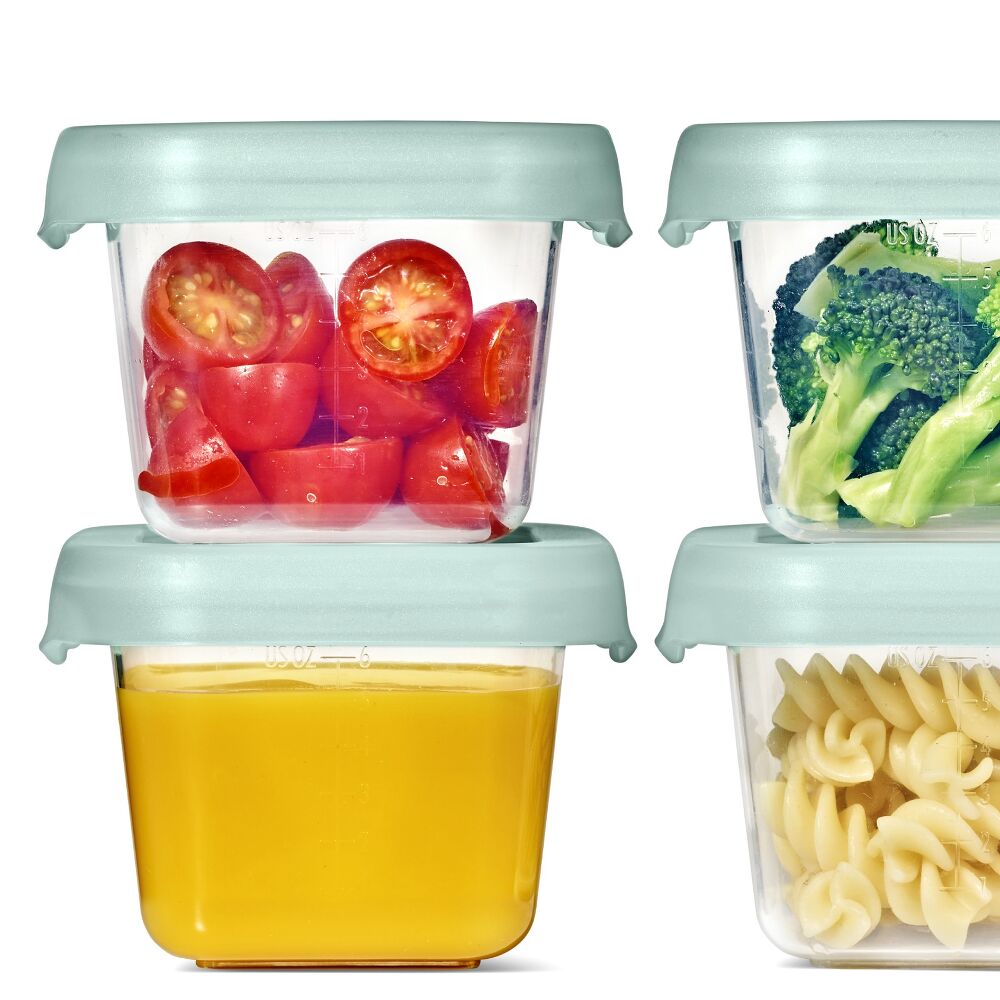 Baby Blocks Food Storage Containers (6 oz) - Opal O3