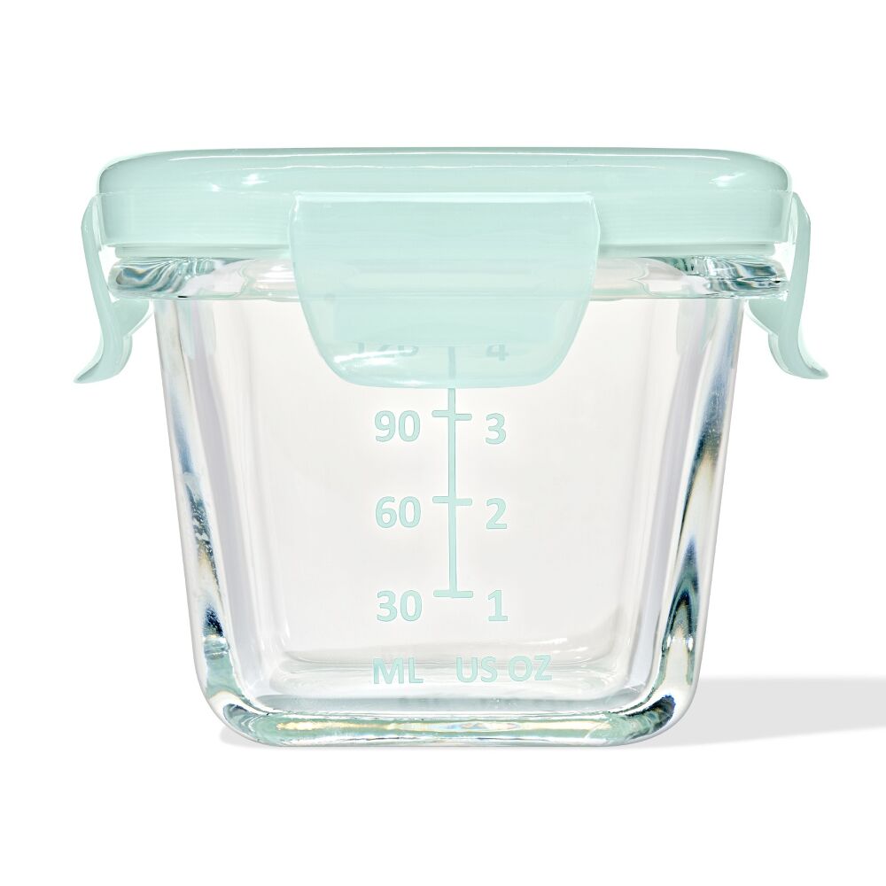 Glass Baby Blocks Food Storage Containers (4 oz) - Opal I8