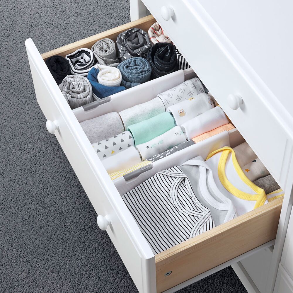 OXO TOT Expandable Dresser Drawer Divider - 4 Pack L1