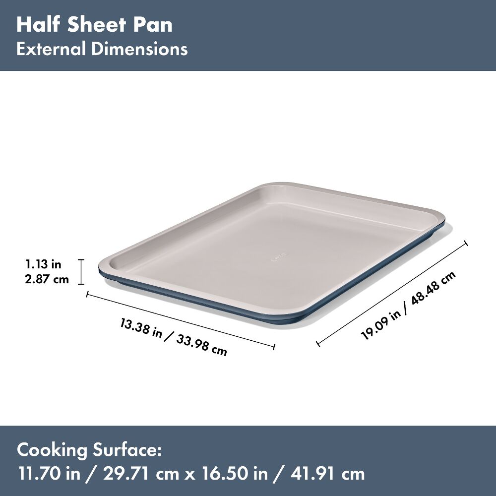 Non-Stick Pro Ceramic Coated Metal Bakeware Half Sheet Pan N0
