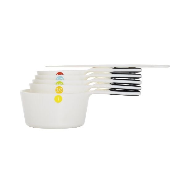 6 Piece Plastic Measuring Cups H0