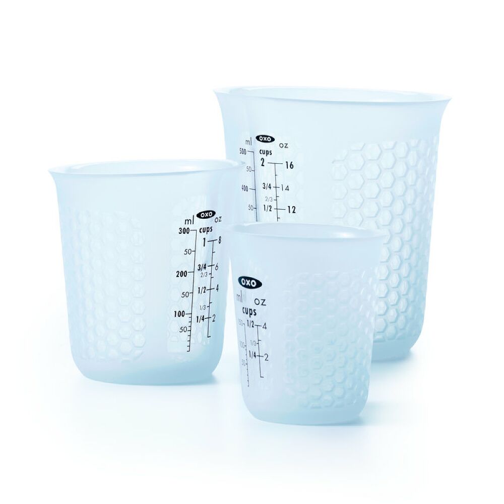 3 Piece Squeeze & Pour Silicone Measuring Cup Set B3