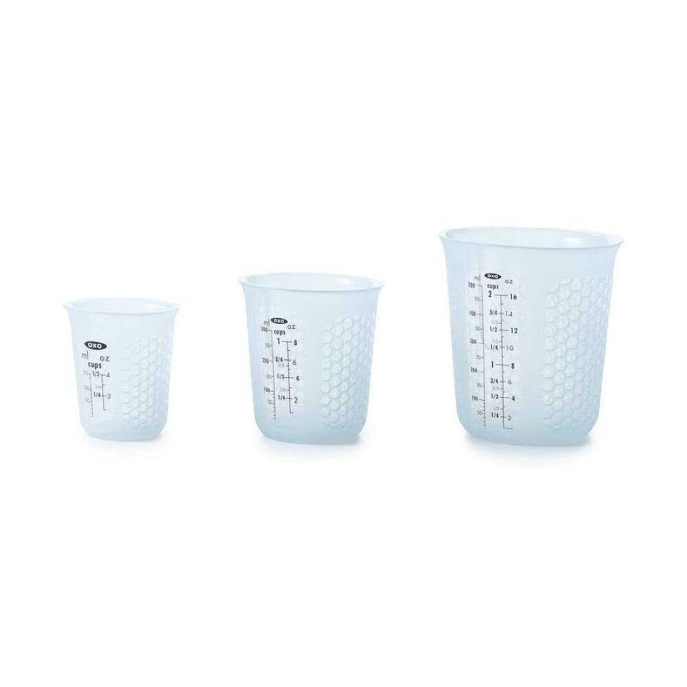 3 Piece Squeeze & Pour Silicone Measuring Cup Set B3