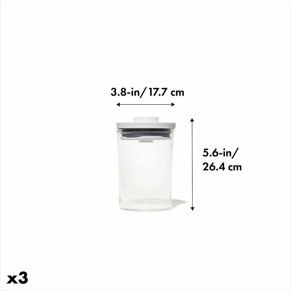 POP Round Canister 3-Piece Mini Bath Set (0.6 Qt) B9