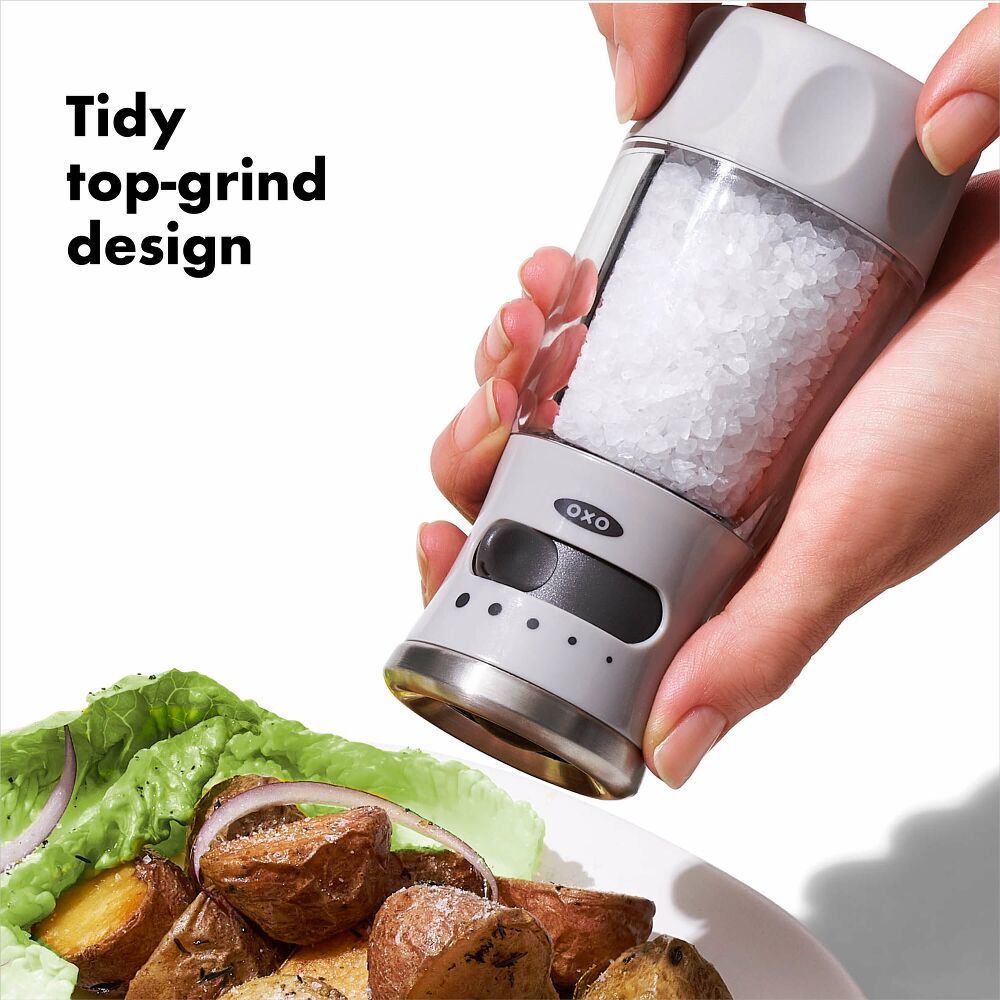Contoured Mess-Free Salt Grinder O9