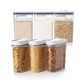 3 Piece Cereal Dispenser Set & 6-Piece POP Container Set Bundle A6