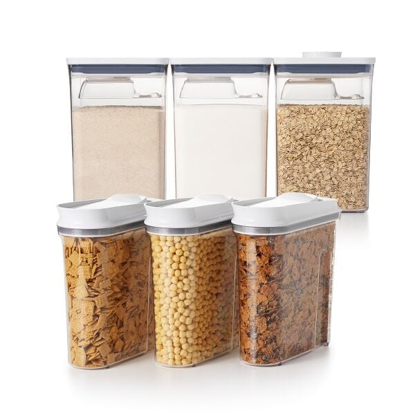 3 Piece Cereal Dispenser Set & 6-Piece POP Container Set Bundle A6