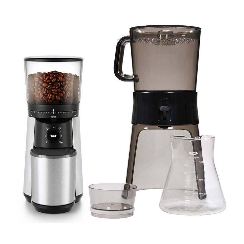 Cold Brew Coffee Maker & Conical Burr Coffee Grinder Bundle Y4