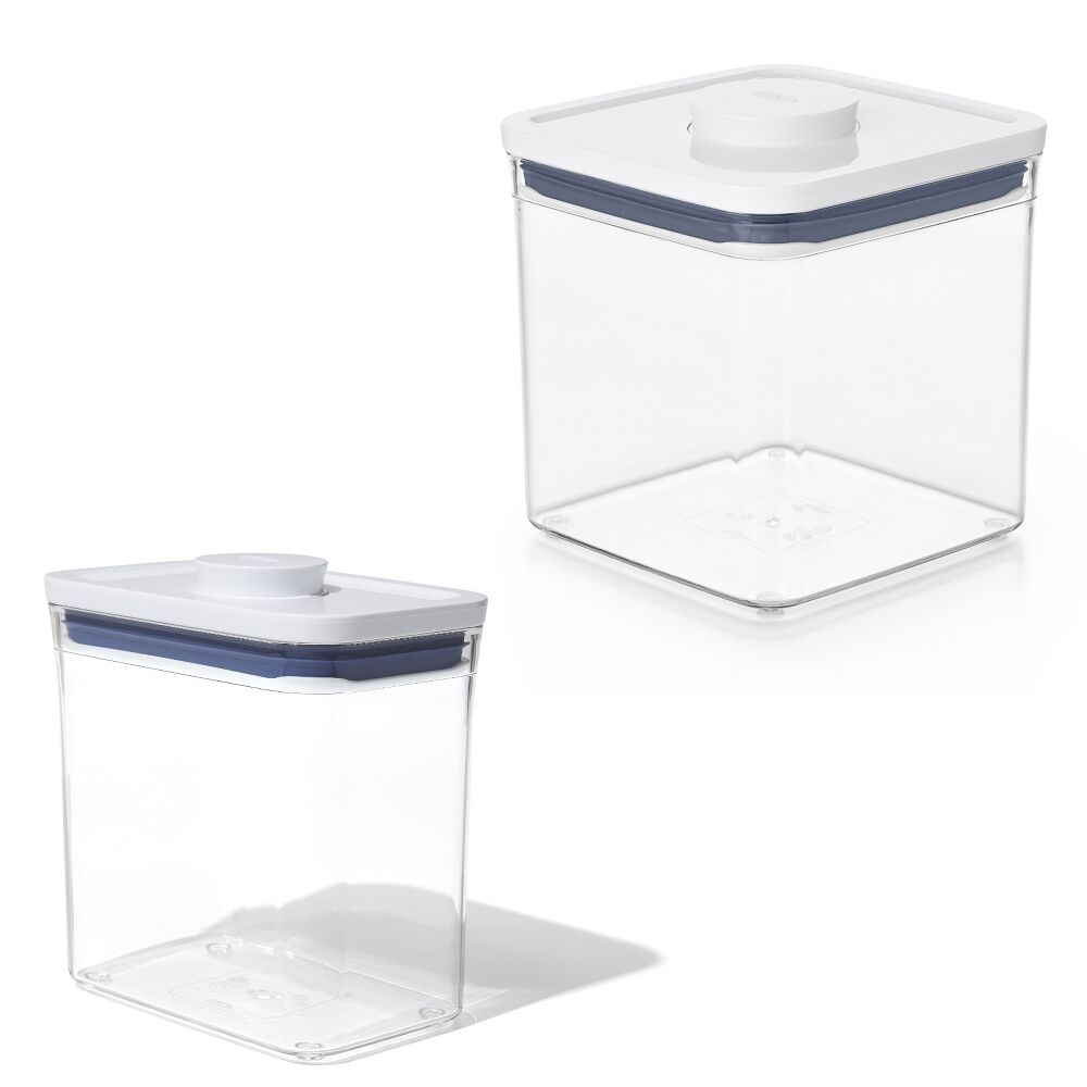 POP Container - Rectangle Short (1.7 Qt.) & POP Container - Big Square Short (2.8 Qt.) Bundle D8