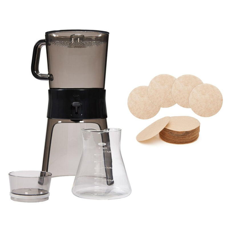 Cold Brew Coffee Maker & Cold Brew Coffee Maker Paper Filters Bundle T2