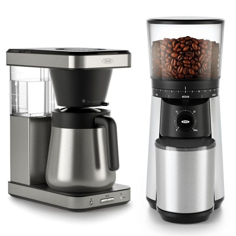 8-Cup Coffee Maker & Conical Burr Coffee Grinder Bundle Q6