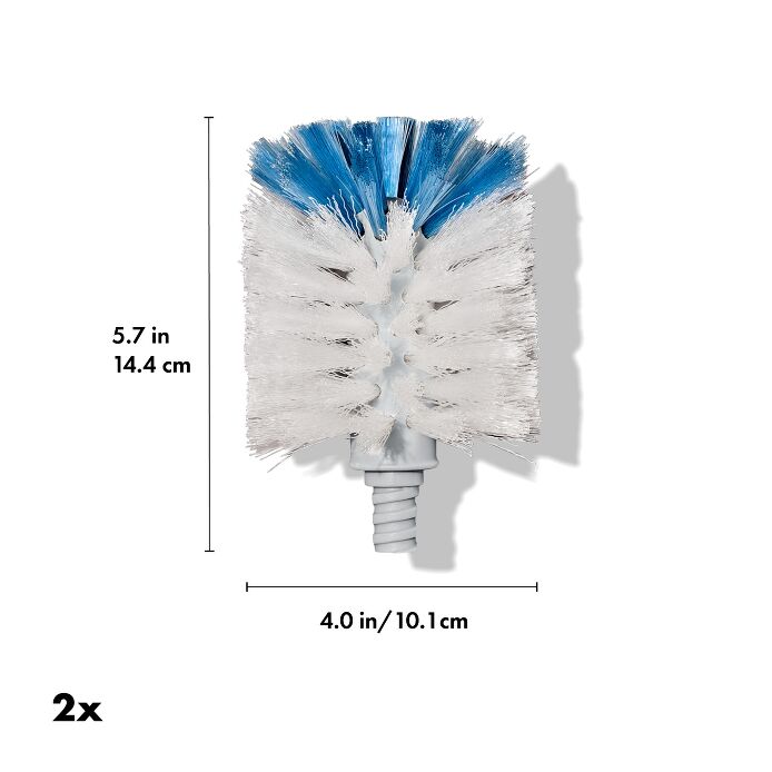 Stainless Steel Bottle Brush Refill - 2 Pack X0