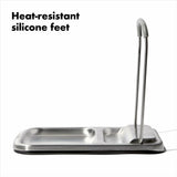 Stainless Steel Spoon Rest with Lid Holder H5