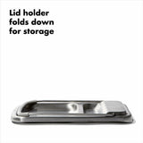 Stainless Steel Spoon Rest with Lid Holder H5