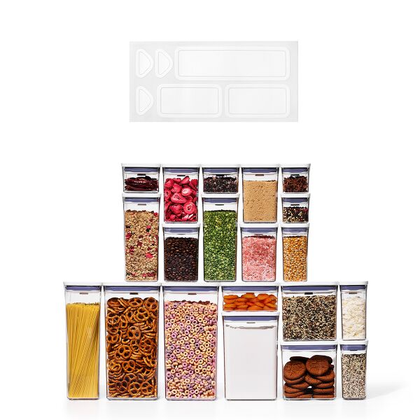 POP Removable Labels & 20-Piece POP Container Set Bundle D5