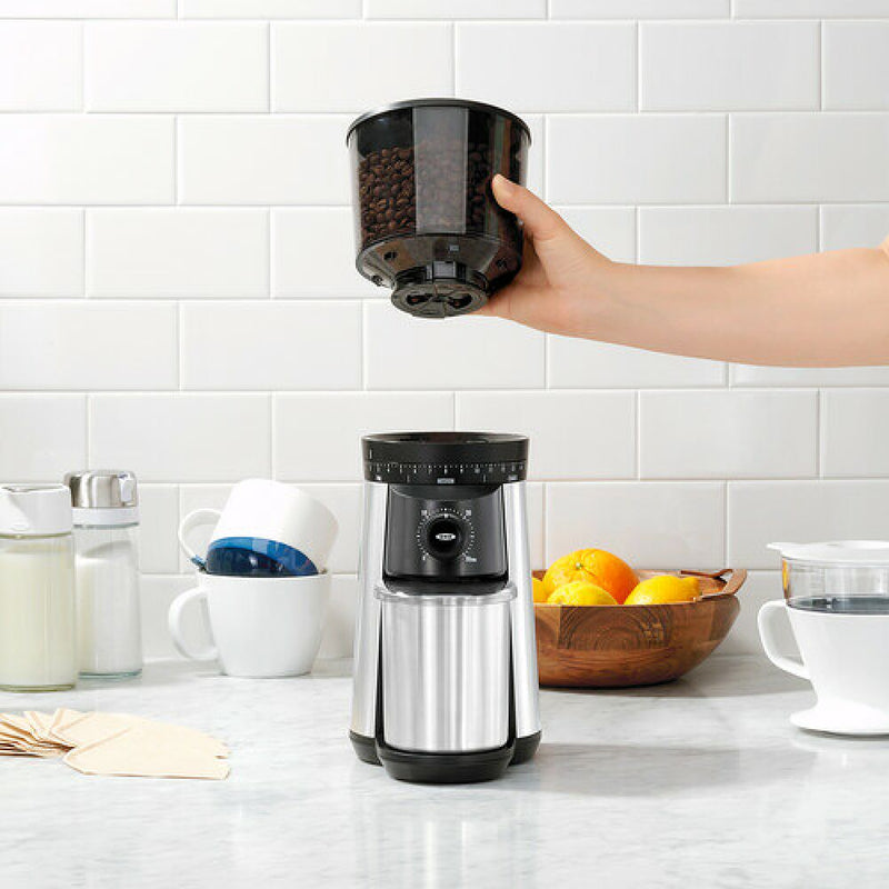 Replacement Hopper with Lid for Conical Burr Coffee Grinder E3