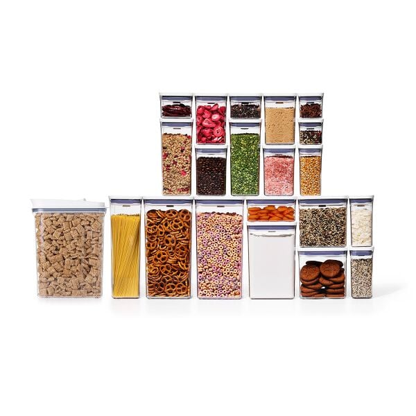 POP Large Cereal Dispenser (4.5 Qt.) & 20-Piece POP Container Set Bundle B9