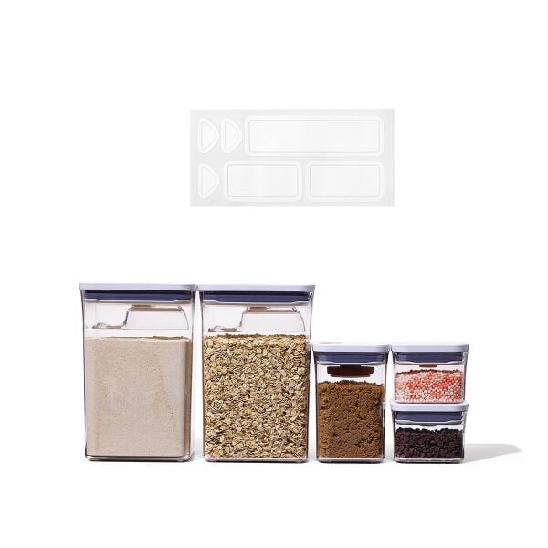 POP Removable Labels & 8-Piece POP Container Baking Set Bundle N2