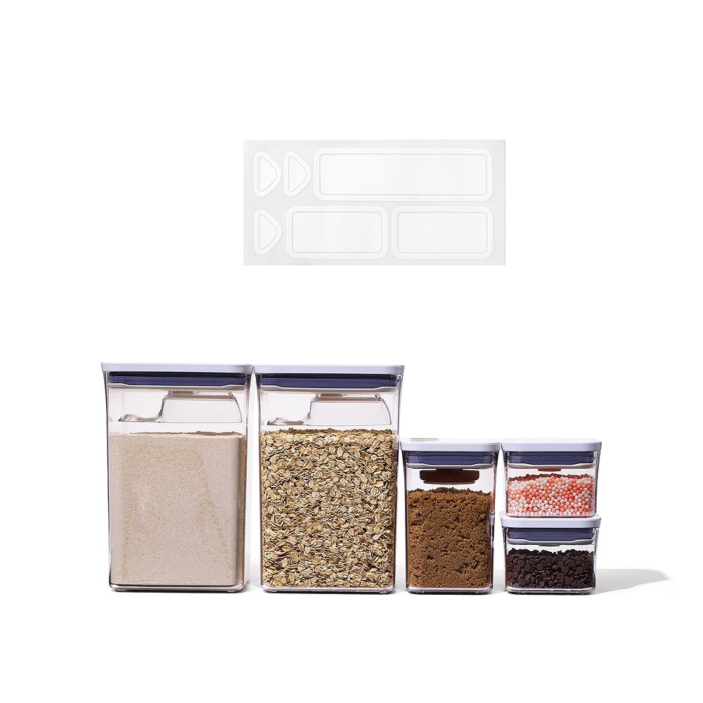 POP Removable Labels & 8-Piece POP Container Baking Set Bundle T8