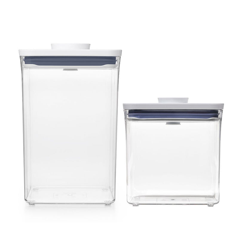 POP Container - Big Square Medium (4.4 Qt.) & POP Container - Rectangle Short (1.7 Qt.) Bundle T1