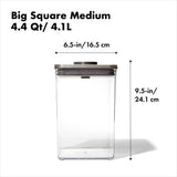 POP Container - Big Square Medium (4.4 Qt/4.2 L) X7