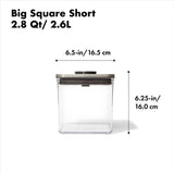 POP Container - Big Square Short (2.8 Qt/2.6 L) O3