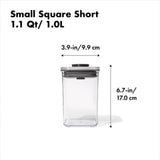 POP Container - Small Square Short (1.1 Qt/1.0 L) M8