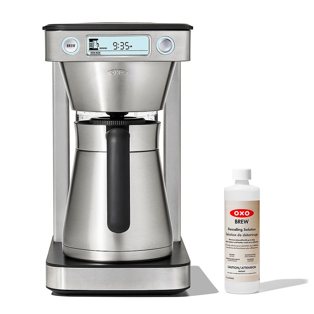 12-Cup Coffee Maker with Podless Single-Serve Function & Descaling Solution Bundle J1