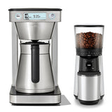 12-Cup Coffee Maker with Podless Single-Serve Function & Conical Burr Coffee Grinder Bundle X1
