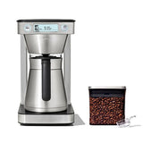 12-Cup Coffee Maker with Podless Single-Serve Function & Steel Coffee POP Container (1.7 Qt) with Scoop Bundle F3