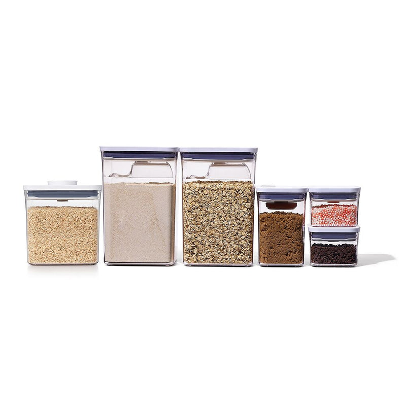8-Piece POP Container Baking Set & POP Container - Big Square Short (2.8 Qt.) Bundle F2