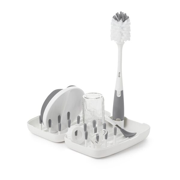 On-the-Go Drying Rack with Bottle Brush X4