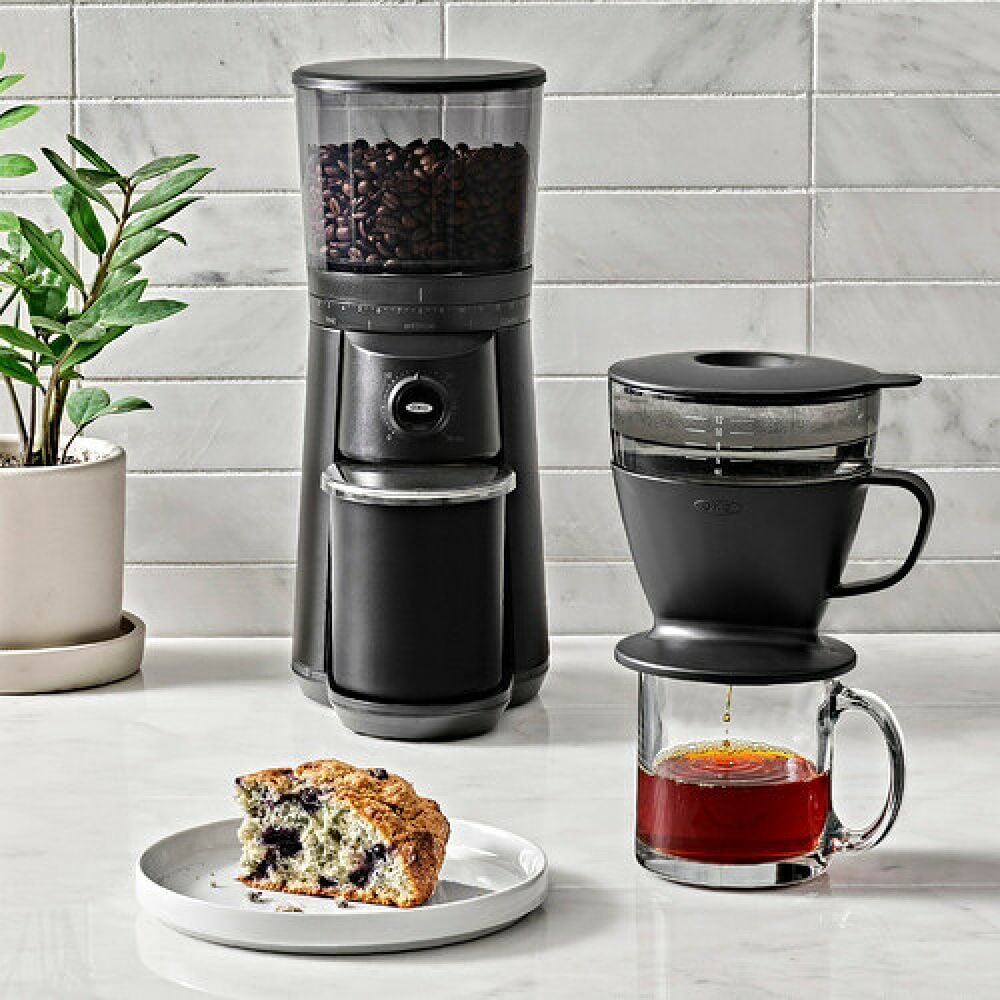 Pour Over Coffee Maker with Water Tank - Matte Black A8