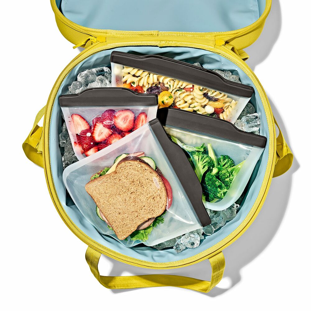 Outdoor Silicone Reusable Stand Up Bag Quart (32 oz) I4