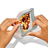 Silicone Reusable Bag  Stand-Up Snack (12 oz) - Fog O0