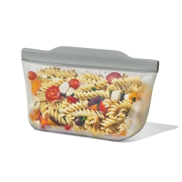 Silicone Reusable Bag  Stand-Up Quart (32 oz) - Fog N0
