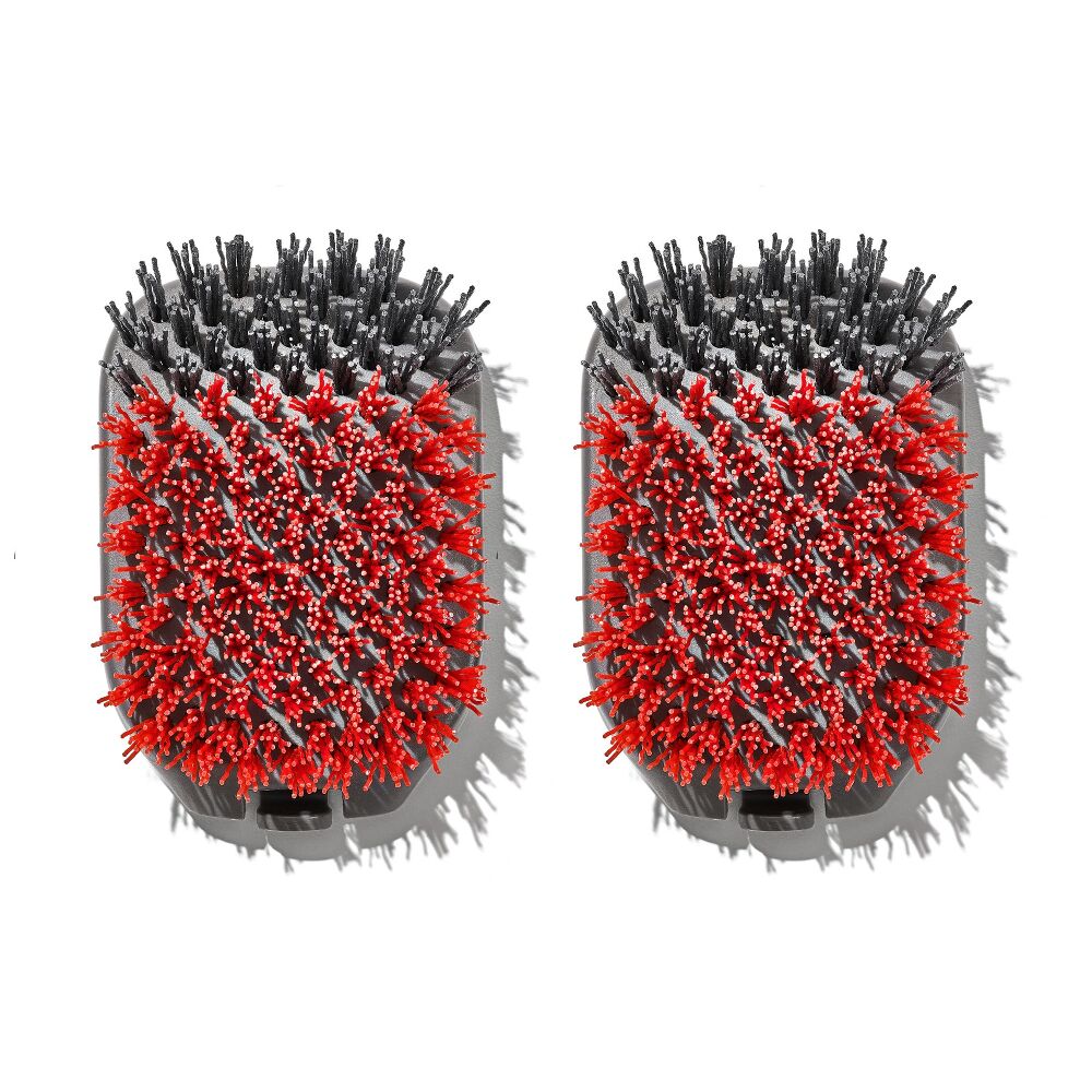 Outdoor Nylon Grill Brush Set of 2 Replacement Heads O8