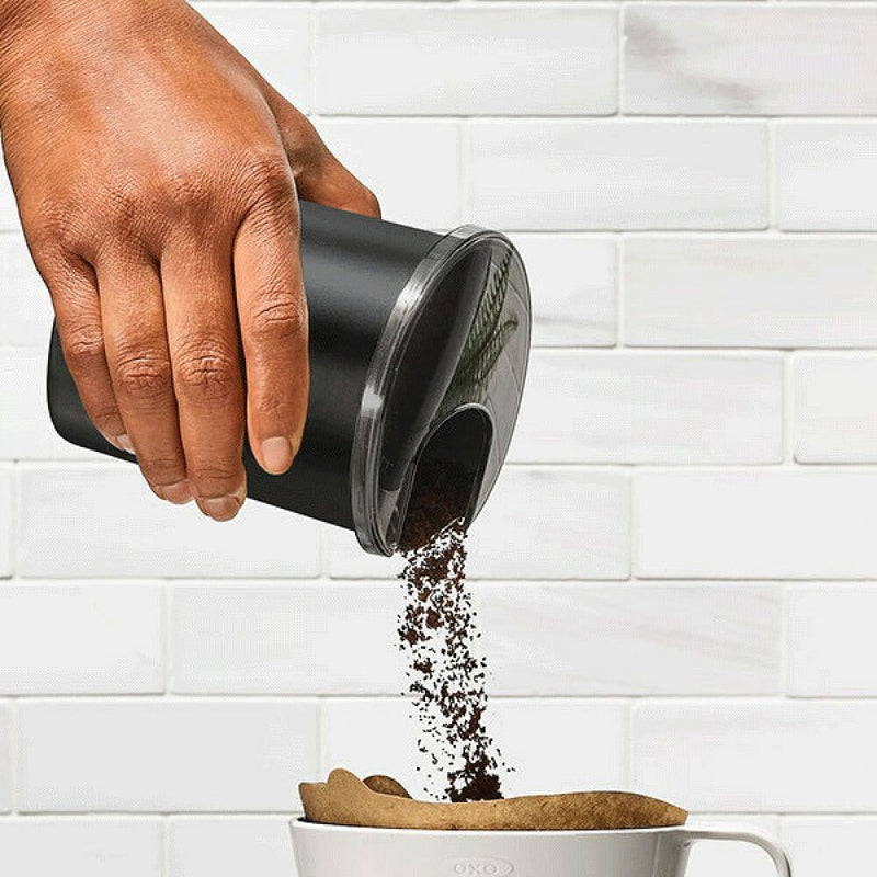 Replacement Coffee Grounds Container for Conical Burr Coffee Grinder - Matte Black O9