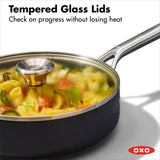 Ceramic Professional Non-Stick 3-Quart Sauté Pan with Lid M7
