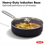 Ceramic Professional Non-Stick 3-Quart Sauté Pan with Lid M7