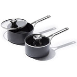 Ceramic Professional Non-Stick 4-Piece Saucepan Set (1.7 Qt & 2.3 Qt) I6