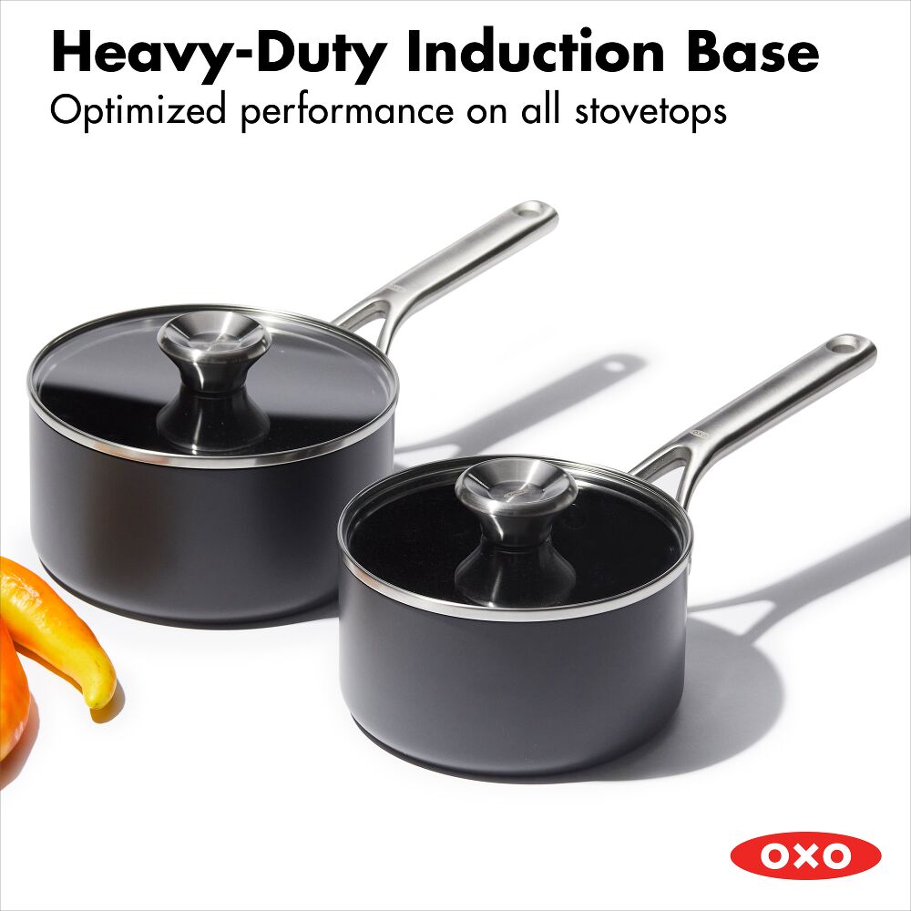 Ceramic Professional Non-Stick 4-Piece Saucepan Set (1.7 Qt & 2.3 Qt) I6