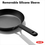 Carbon Steel Obsidian Series 8-Inch Frypan with Silicone Sleeve M7