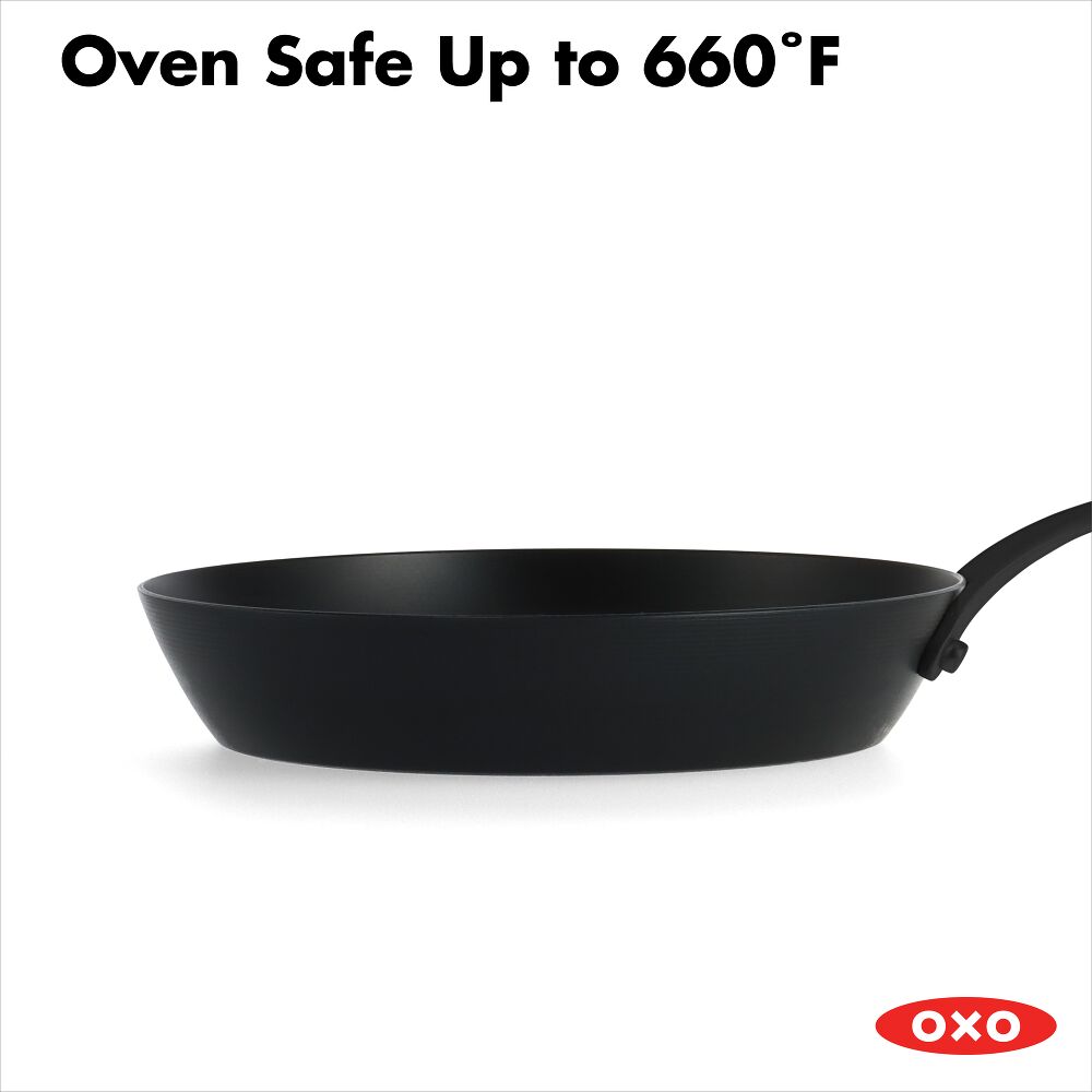 Carbon Steel Obsidian Series 8-Inch Frypan with Silicone Sleeve M7