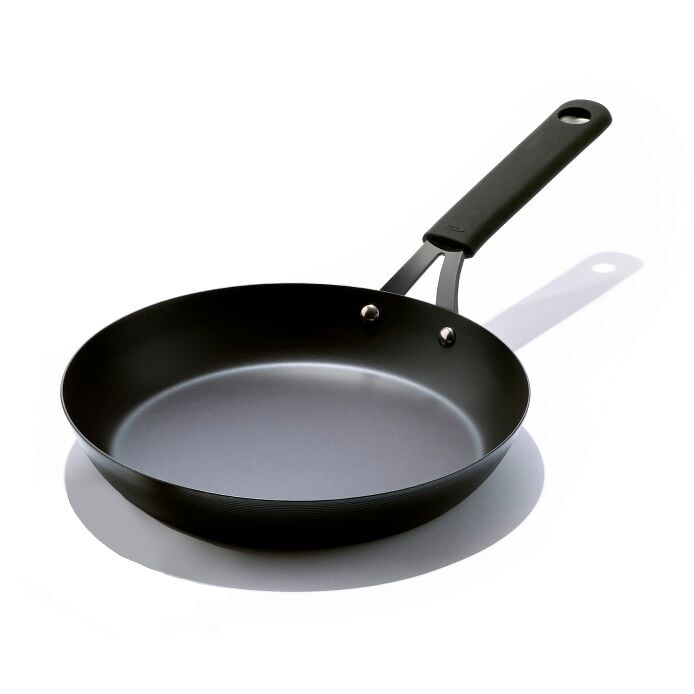 Carbon Steel Obsidian Series 10-Inch Frypan with Silicone Sleeve B2