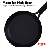 Carbon Steel Obsidian Series 10-Inch Frypan with Silicone Sleeve B2