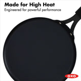 Obsidian Carbon Steel 10-Inch Crêpe Pan with Silicone Sleeve Y6